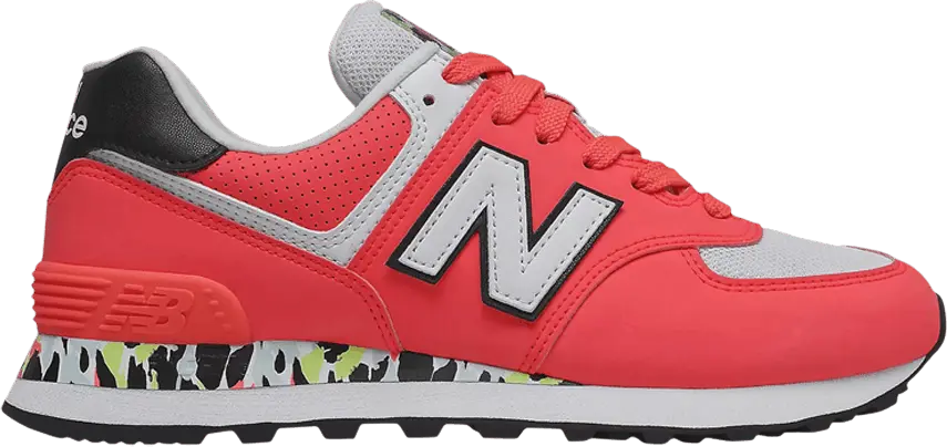  New Balance 574 Vivid Coral Camo (Women&#039;s)