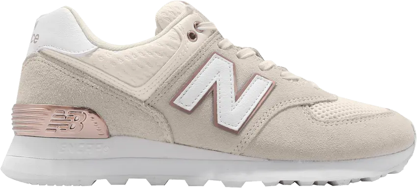  New Balance Wmns 574 &#039;Grey Beige Rose Gold&#039;