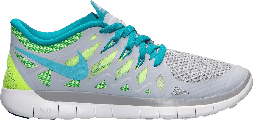  Nike Free 5.0 GS &#039;Grey Turquoise Lime&#039;