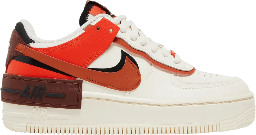  Nike Air Force 1 Low Shadow XLD Pale Ivory Oxen Brown (Women&#039;s)