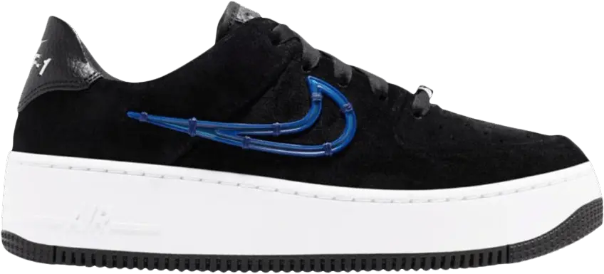  Nike Wmns Air Force 1 Sage Low LX &#039;Black Deep Royal Blue&#039;