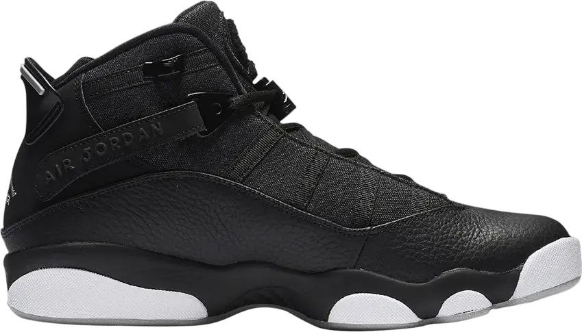  Jordan 6 Rings Black Matte Silver