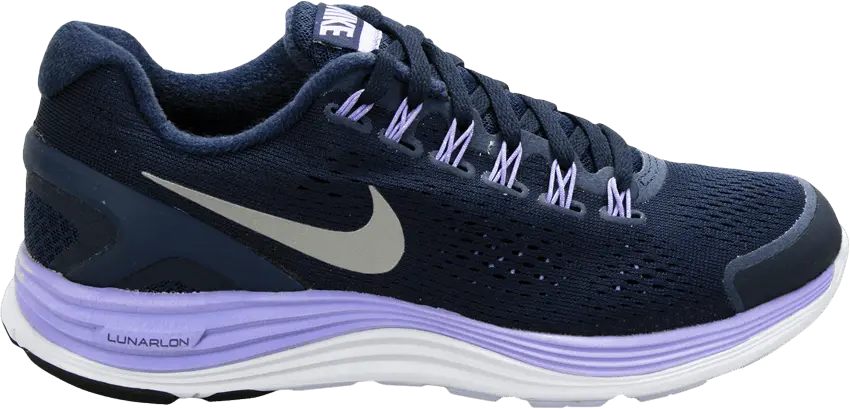  Nike Wmns LunarGlide+ 4 &#039;Obsidian Medium Violet&#039;