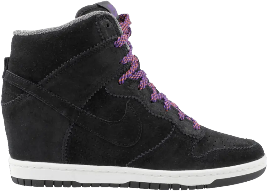  Nike Wmns Dunk Sky High &#039;Black Court Purple&#039;