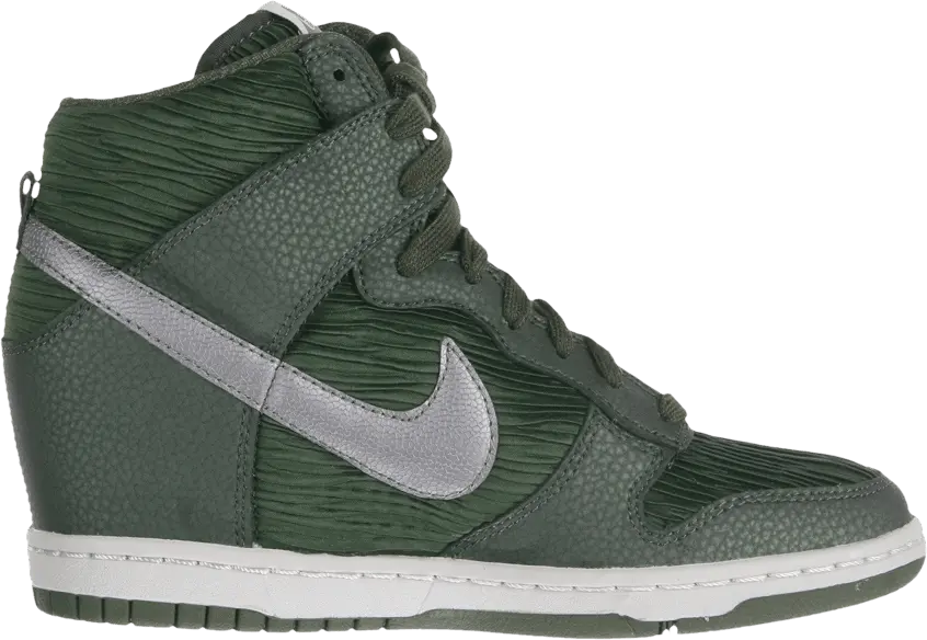  Nike Wmns Dunk Sky High &#039;Carbon Green Silver&#039;