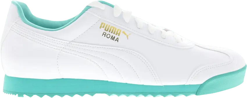  Puma Roma Basic Plus &#039;White Turquoise&#039;