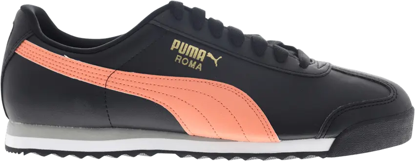  Puma Roma Basic Plus &#039;Black Fusion Coral&#039;