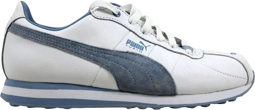  Puma Turin Leather White Blue Fog  (Women&#039;s)