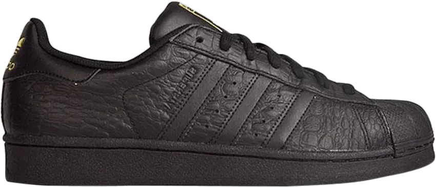  Adidas adidas Superstar Black/Black-Gold Metallic