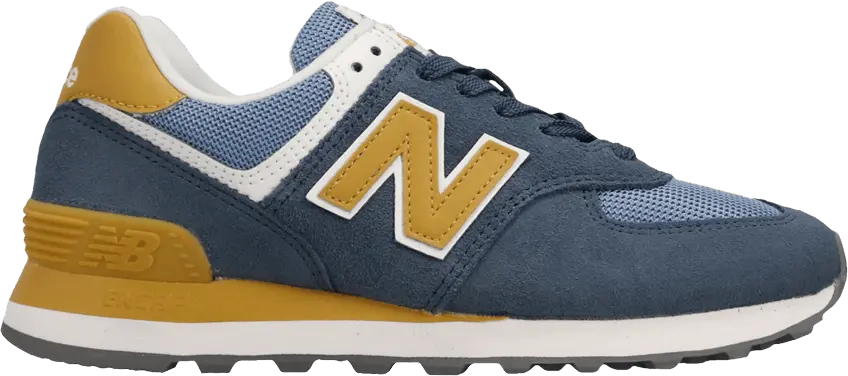  New Balance Wmns 574 &#039;Blue Yellow White&#039;