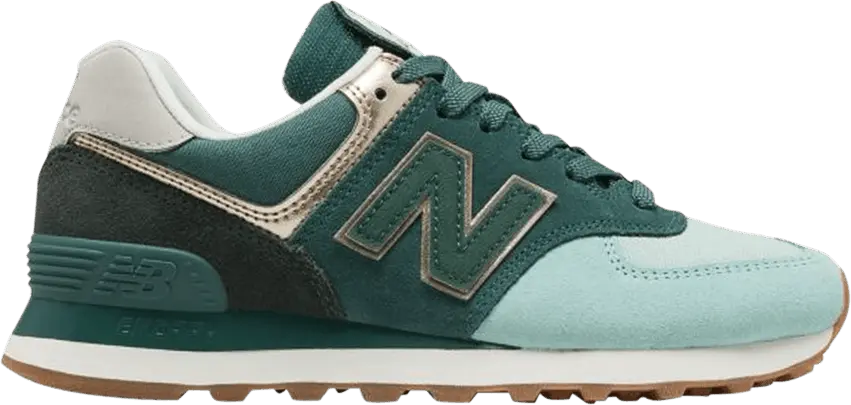  New Balance Wmns 574 Metallic Patch &#039;Agave&#039;