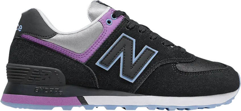  New Balance Wmns 574 &#039;Black Neo Violet&#039;