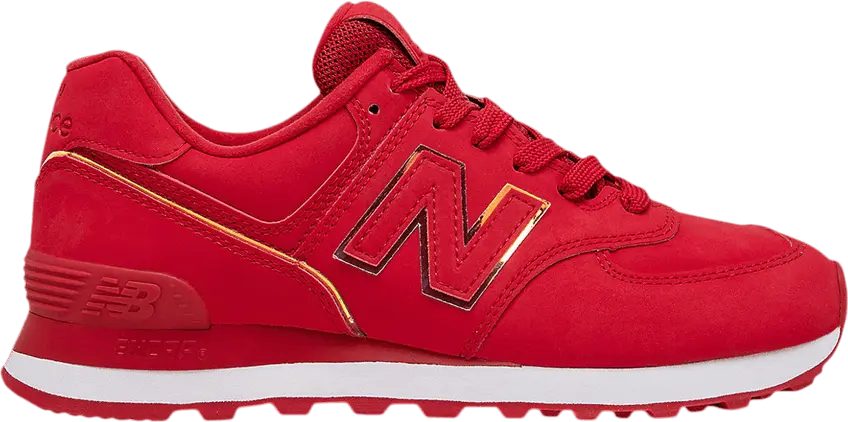  New Balance Wmns 574 &#039;Red Iridescent&#039;