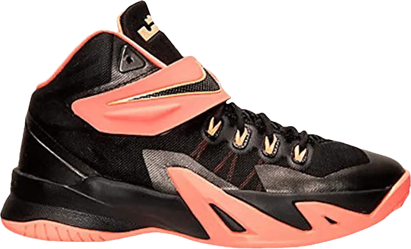  Nike LeBron Soldier 8 GS &#039;Black Bright Mango&#039;