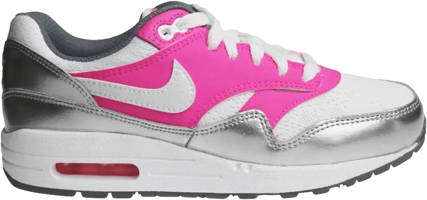  Nike Air Max 1 GS &#039;White Pink Pow&#039;