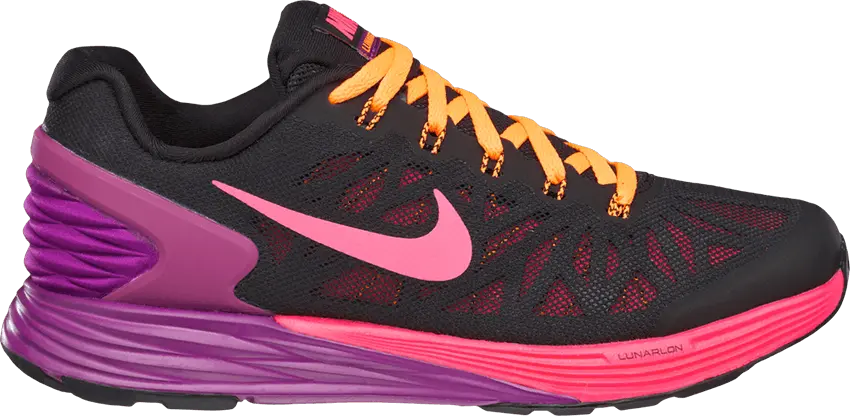  Nike LunarGlide 6 GS &#039;Black Pink Pow&#039;