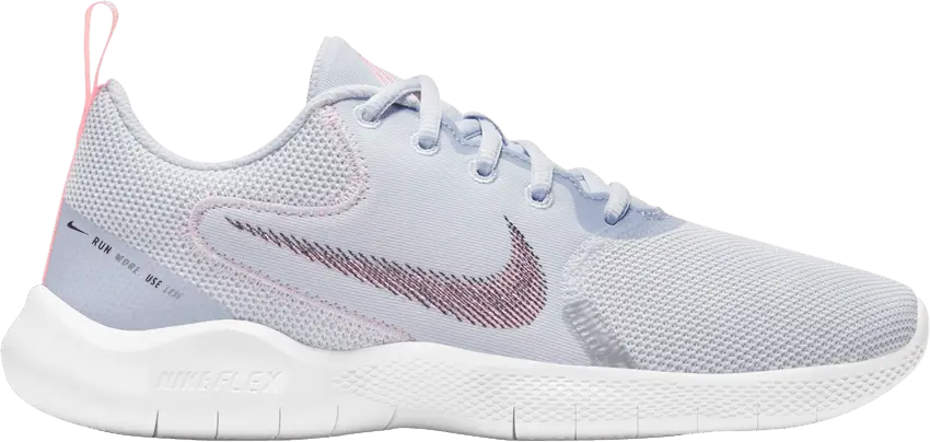  Nike Wmns Flex Experience Run 10 &#039;Football Grey Pink&#039;