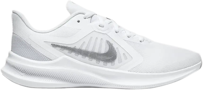  Nike Wmns Downshifter 10 Wide &#039;White Metallic Silver&#039;