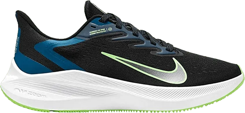  Nike Wmns Zoom Winflo 7 &#039;Black Vapor Green&#039;