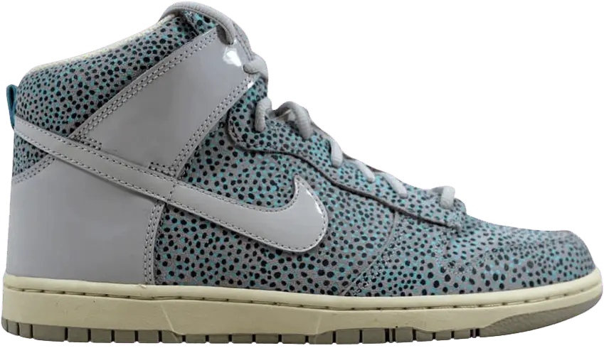  Nike Dunk Hi Skinny Print Light Base Grey/Light Base Grey-Glacier Ice (W)