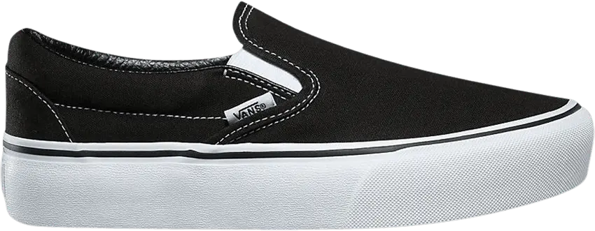  Vans Classic Slip-On Platform &#039;Black&#039;
