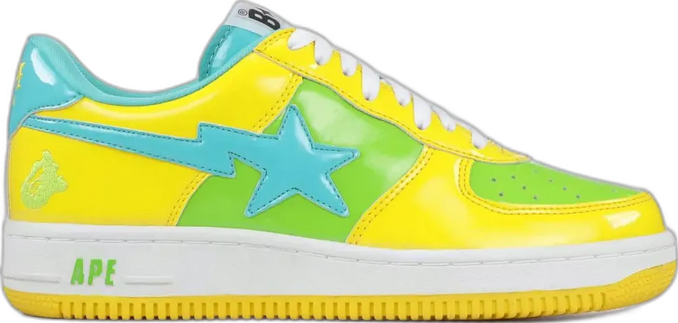  A Bathing Ape Bape Sta Green Yellow