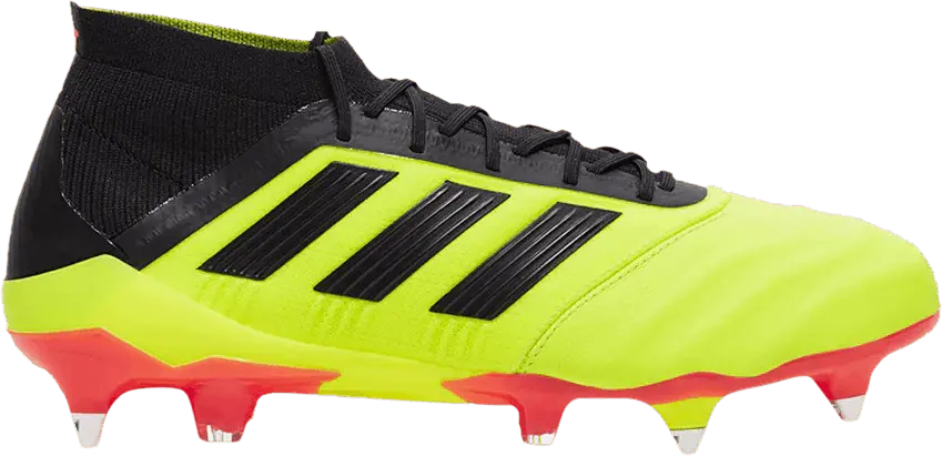 Adidas adidas Predator 18.1 Leather SG Solar Yellow Black Red