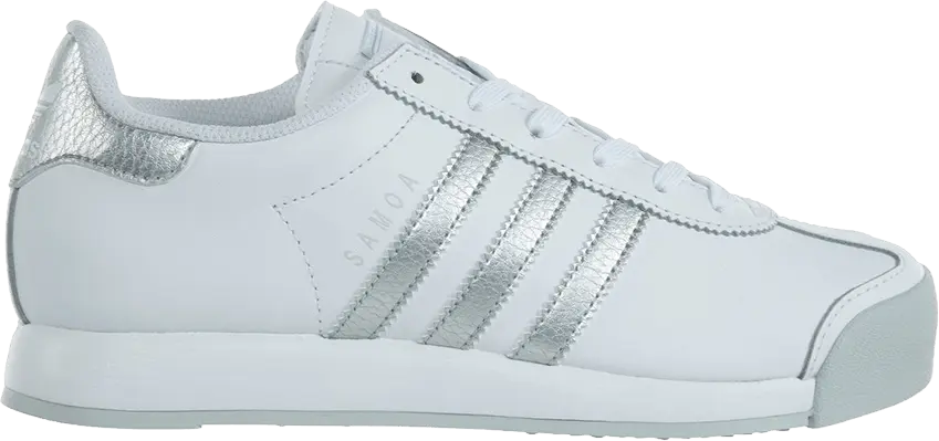  Adidas Wmns Samoa &#039;White Metallic Silver&#039;