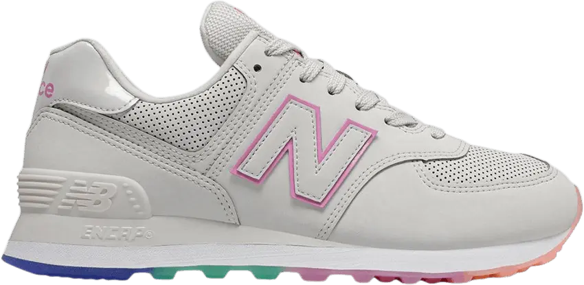  New Balance Wmns 574 &#039;Linen Fog Candy Pink&#039;