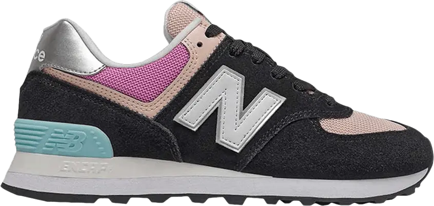  New Balance Wmns 574 &#039;Black Madder Rose&#039;