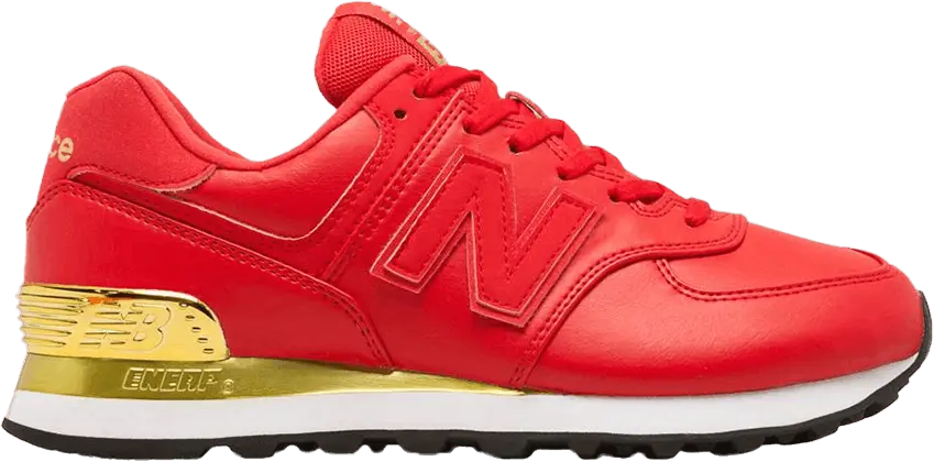  New Balance Wmns 574 &#039;Gold Dip - Red&#039;