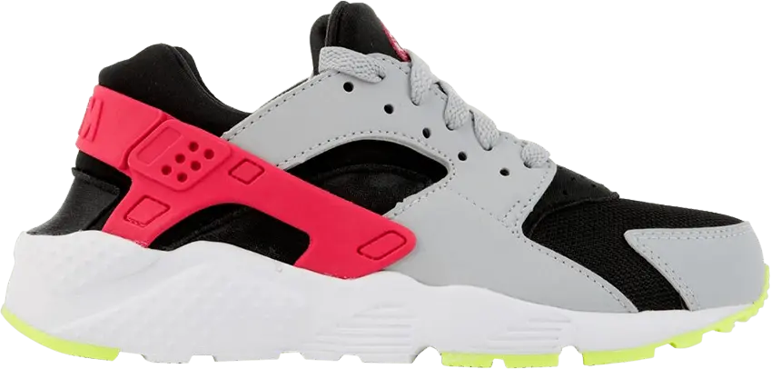  Nike Huarache Run GS &#039;Black Rush Pink Grey&#039;