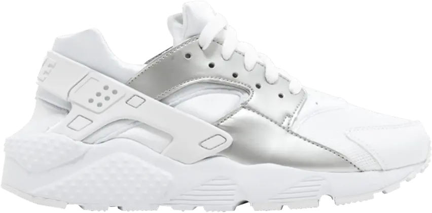  Nike Huarache Run GS &#039;White Metallic Silver&#039;