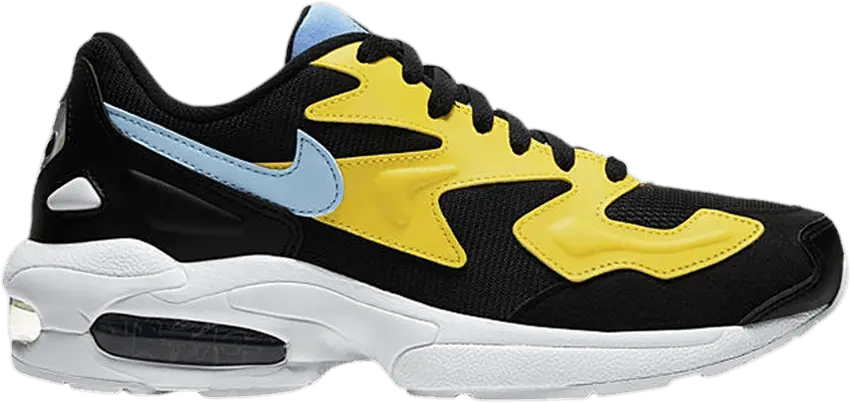  Nike Air Max 2 Light Yellow Light Blue Black (Women&#039;s)