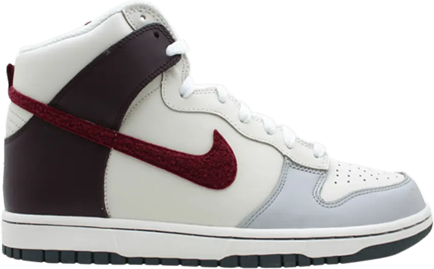  Nike Dunk High Neutral Grey/Deep Garnet-Sail