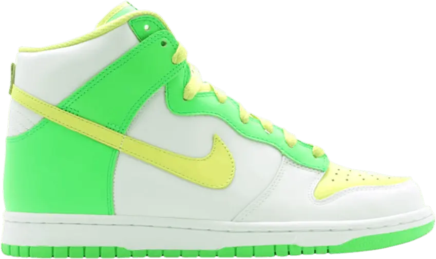  Nike Dunk High White/Lemon Chiffon-Radiant Grey