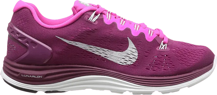  Nike Wmns LunarGlide+ 5 &#039;Raspberry Red&#039;