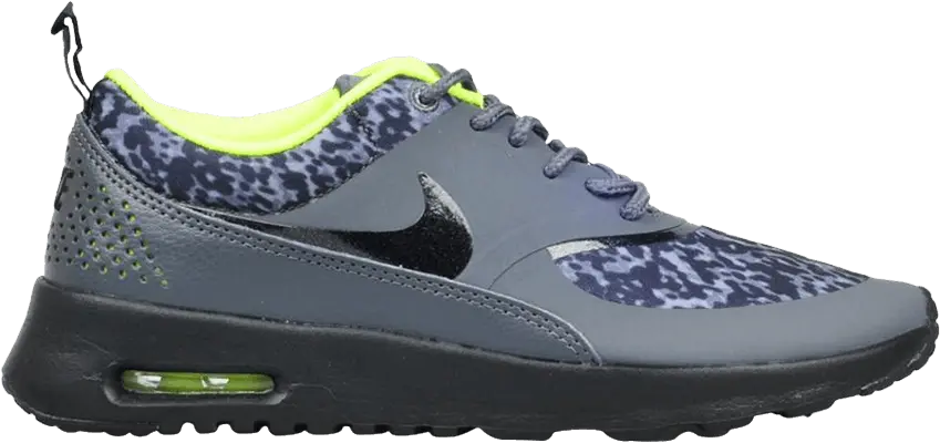  Nike Air Max Thea Print Dark Grey Black-Volt (Women&#039;s)