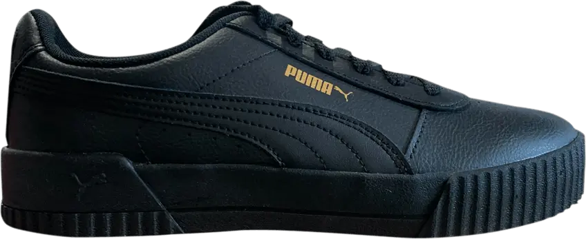  Puma Wmns Carina Leather &#039;Black Gold&#039;