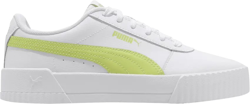  Puma Wmns Carina &#039;White Sunny Lime&#039;