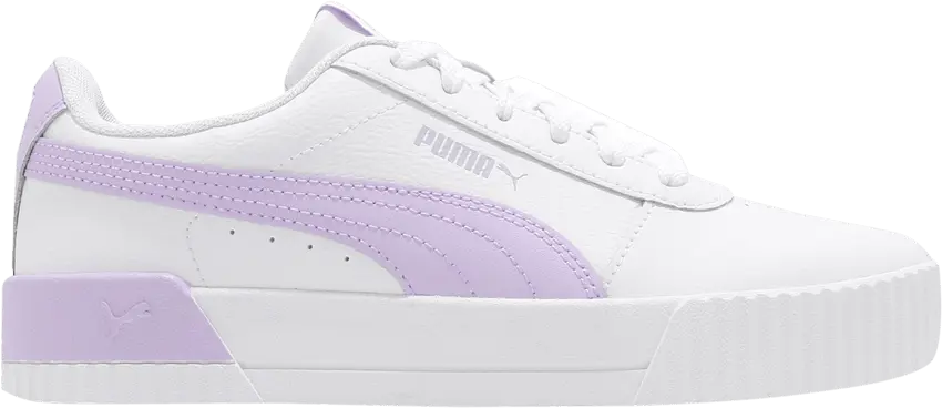  Puma Wmns Carina Leather &#039;White Light Lavender&#039;
