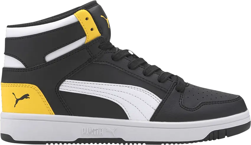  Puma Rebound LayUp Mid Jr &#039;Black Dandelion&#039;