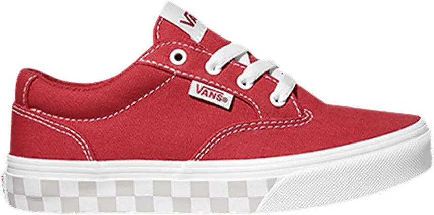  Vans Winston Kids &#039;Checkered Foxing - Red&#039;