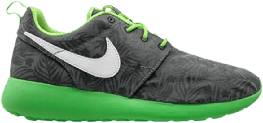  Nike Roshe One Print GS &#039;Grey Green Spark&#039;