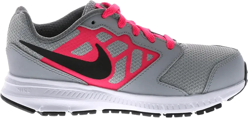  Nike Downshifter 6 GS &#039;Wolf Grey Hyper Pink&#039;