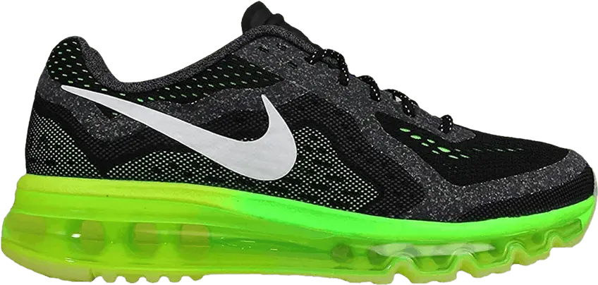  Nike Air Max 2014 GS &#039;Black Flash Lime&#039;