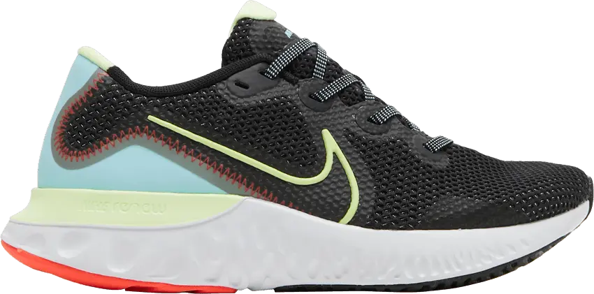  Nike Wmns Renew Run &#039;Black Volt Glacier Ice&#039;