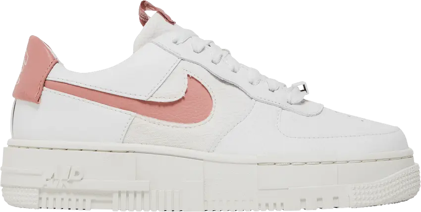  Nike Air Force 1 Low Pixel White Rust Pink (Women&#039;s)