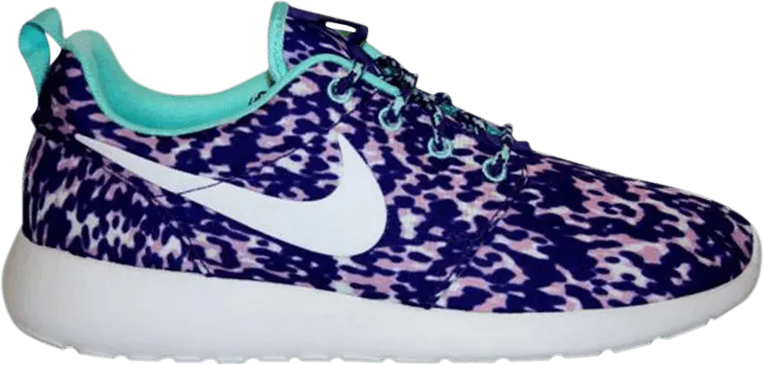  Nike Wmns Roshe Run Print &#039;Magenta Court Purple&#039;