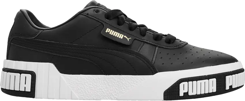  Puma Cali Bold Black Metallic Gold (Women&#039;s)